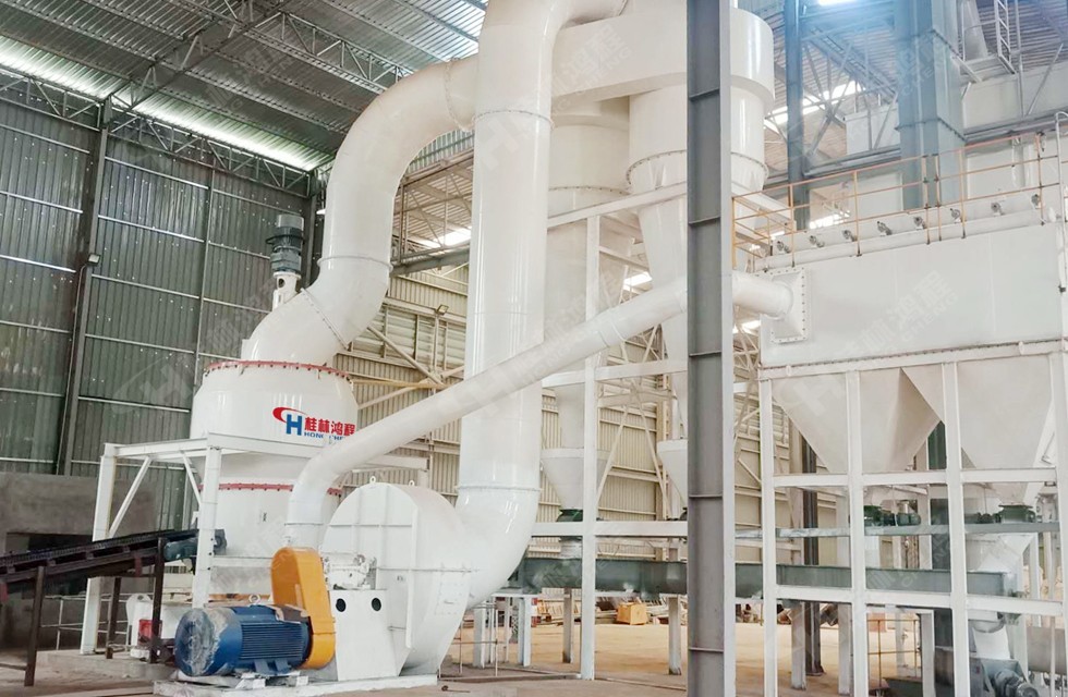 東南亞大型重晶石雷蒙磨粉生產線